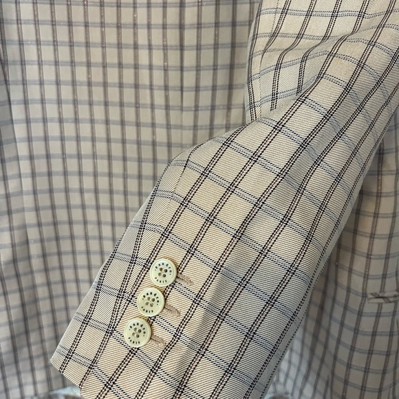 Blush Sandro Metallic Tweed Oversized Blazer - Picture 9 of 9